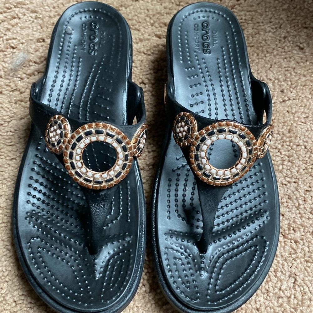 Croc sandals